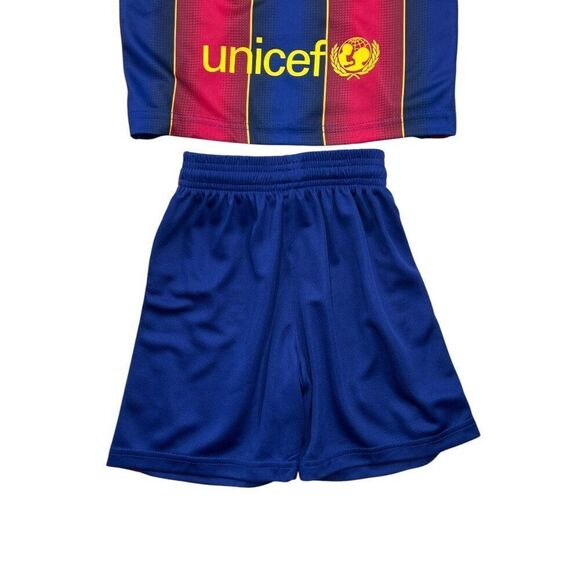 FCB Boy's Size 18 MESSI #10 Barcelona Rakuten Unicef Soccer Jersey - Picture 7 of 11